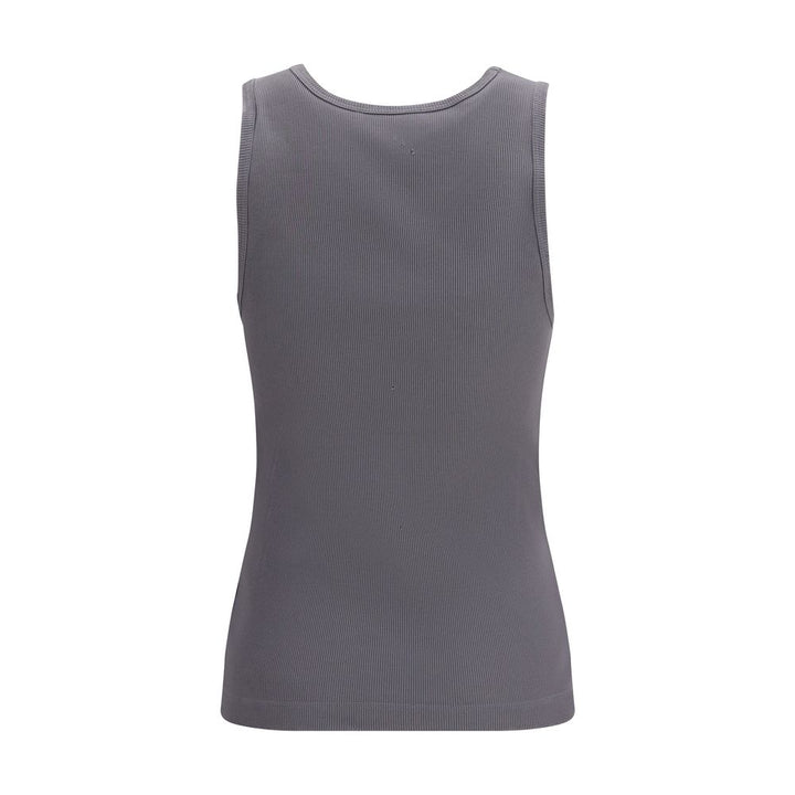 Dolce &amp; Gabbana Gray Cotton Tank Tops