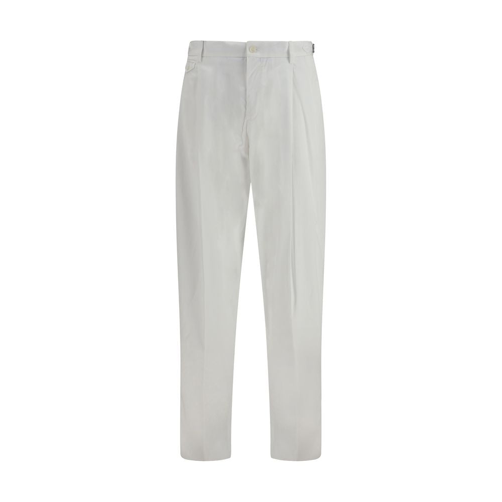 Dolce &amp; Gabbana White Cotton Casual Pants