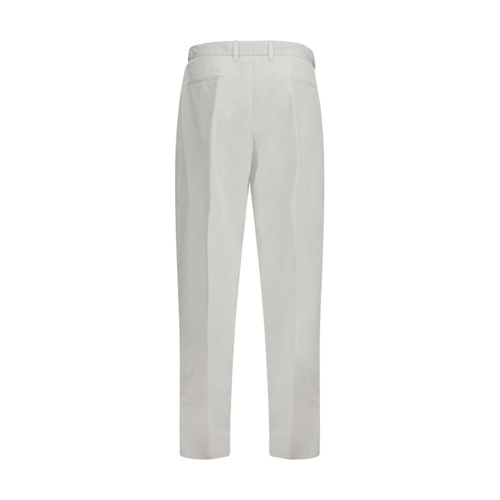 Dolce &amp; Gabbana White Cotton Casual Pants