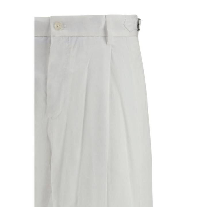 Dolce &amp; Gabbana White Cotton Casual Pants