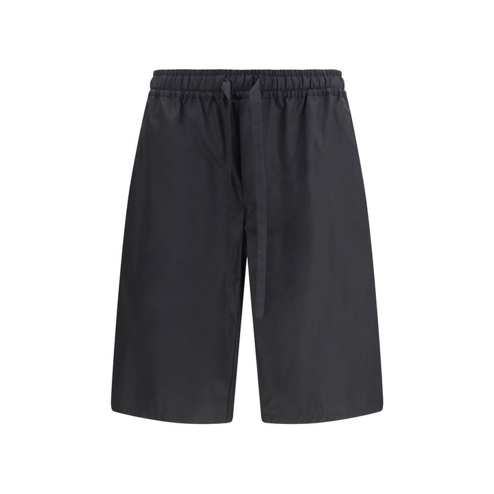 Dolce &amp; Gabbana Black Cotton Bermuda Shorts