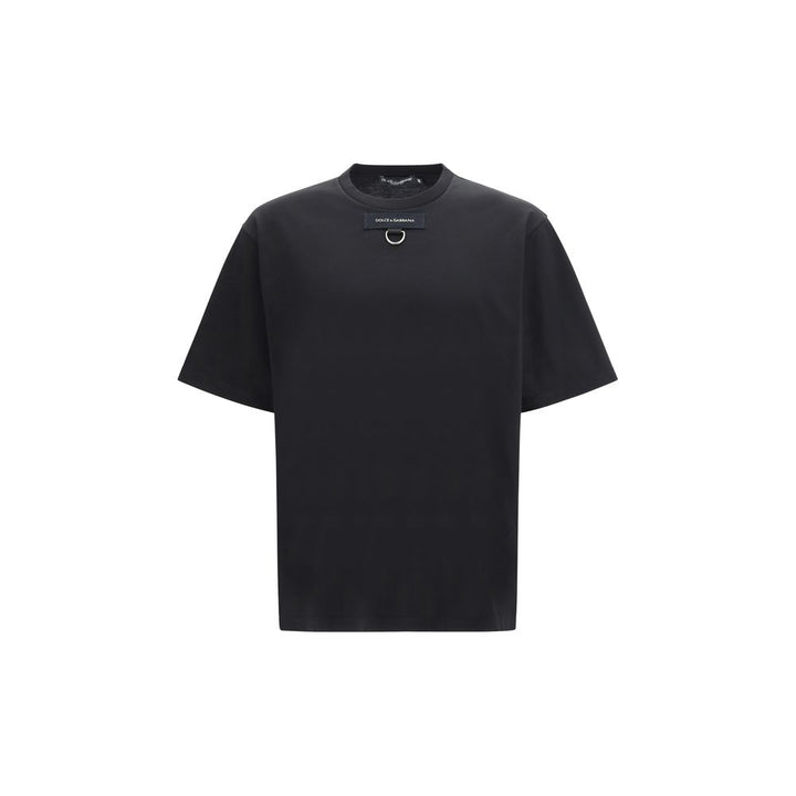 Dolce &amp; Gabbana Black Cotton T-Shirt