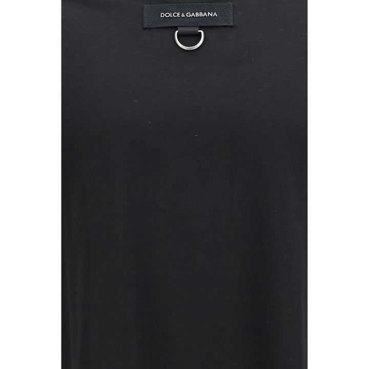 Dolce &amp; Gabbana Black Cotton T-Shirt