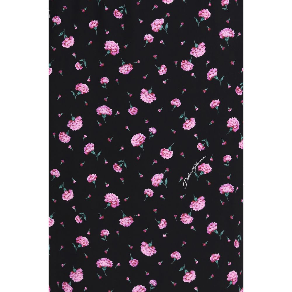 Dolce &amp; Gabbana Multicolor Silk Casual Dress