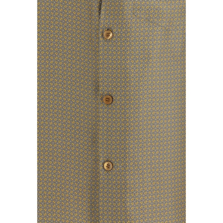 Saint Laurent Multicolor Silk Pattern Shirt