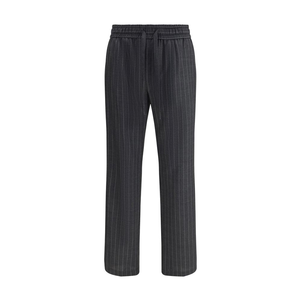 Dolce &amp; Gabbana Gray Wool Oves Aries Casual Pants