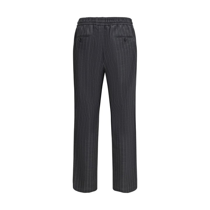 Dolce &amp; Gabbana Gray Wool Oves Aries Casual Pants