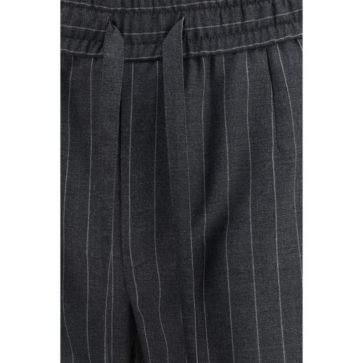 Dolce &amp; Gabbana Gray Wool Oves Aries Casual Pants