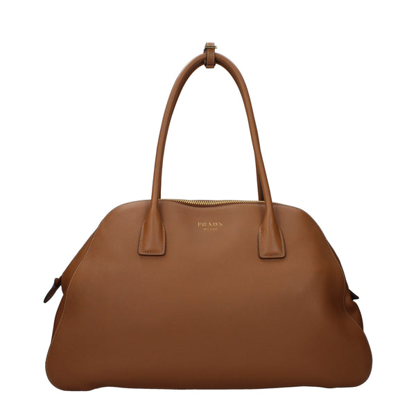 Prada - Brown Leather Shoulder Bag
