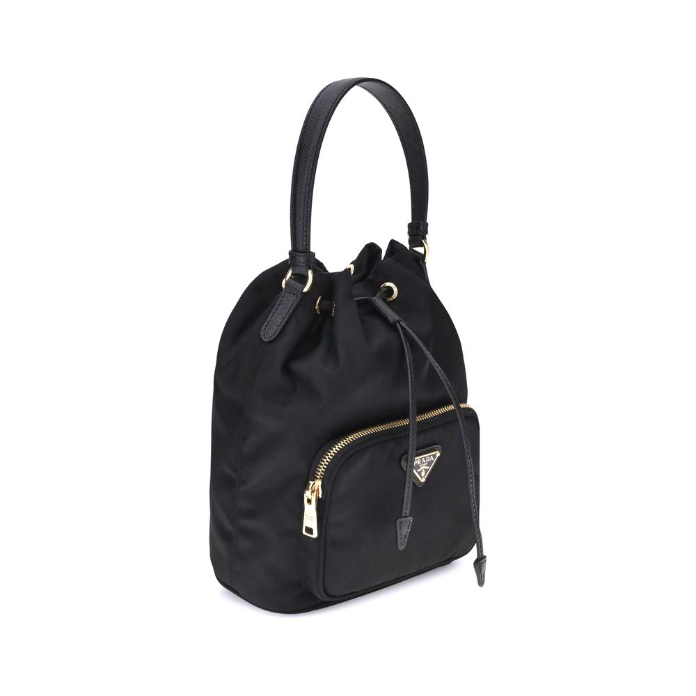 Prada - Black Recycled Polyamide Backet Bag