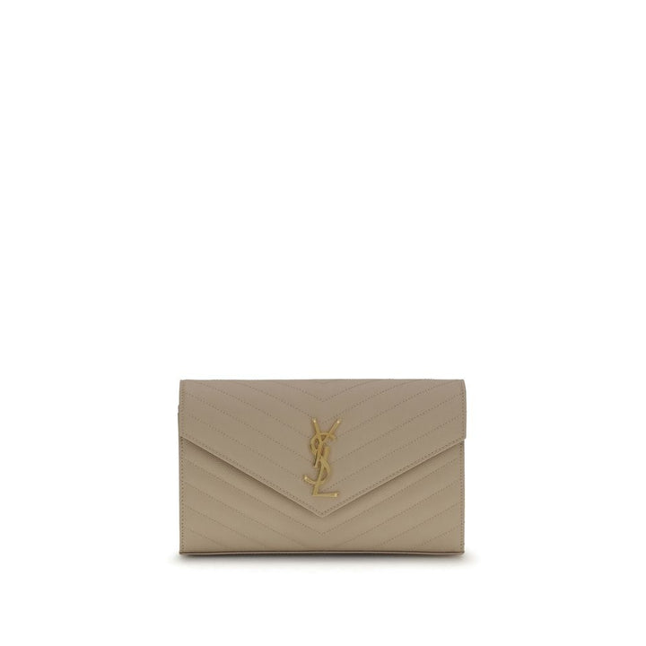 Saint Laurent Beige Calf Leather Bos Taurus Shoulder Bag