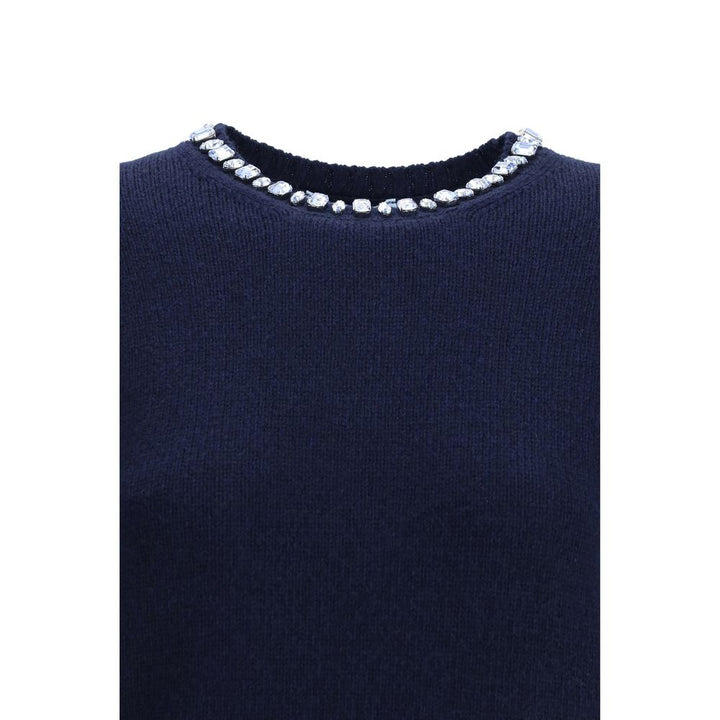 Prada Blue Wool Sweatshirt