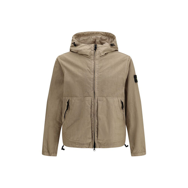 Stone Island Brown Polyamide Shell Jacket