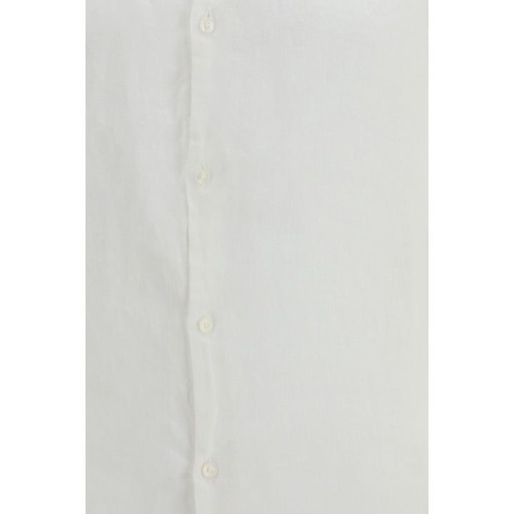 Brooksfield White Linen Dress Shirt