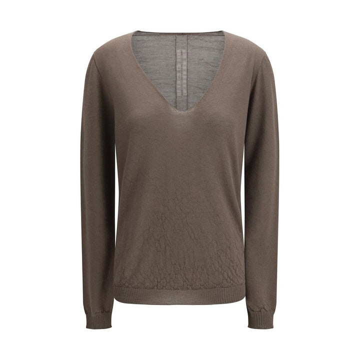 Rick Owens Gray Wool Oves Aries Sweatshirt