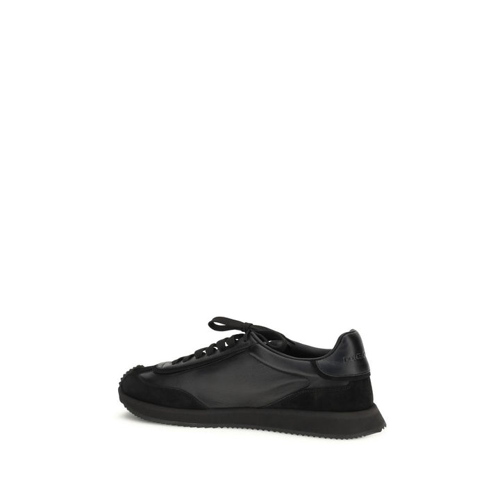 Dolce &amp; Gabbana Black Calf Leather Bos Taurus Athletic Sneakers