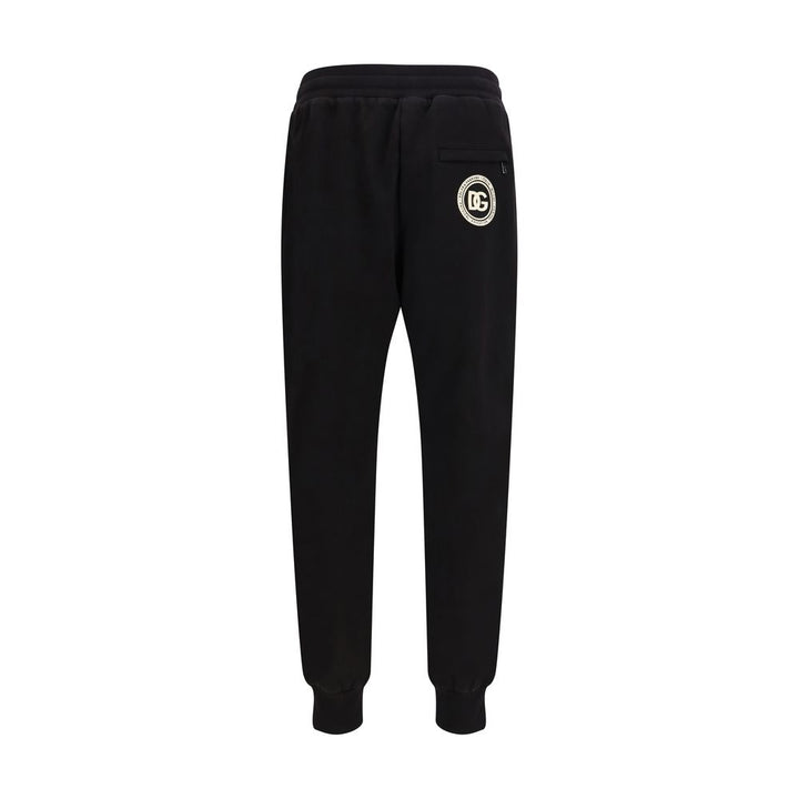 Dolce &amp; Gabbana Black Cotton Casual Pants