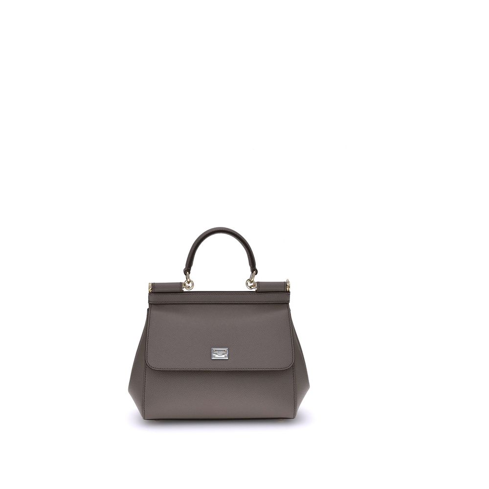 Dolce & Gabbana - Gray Calf Leather Bos Taurus Shoulder Bag