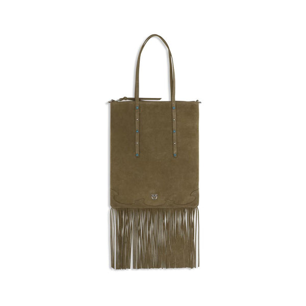 PINKO - Bicolor Calf Leather Bos Taurus Shoulder Bag