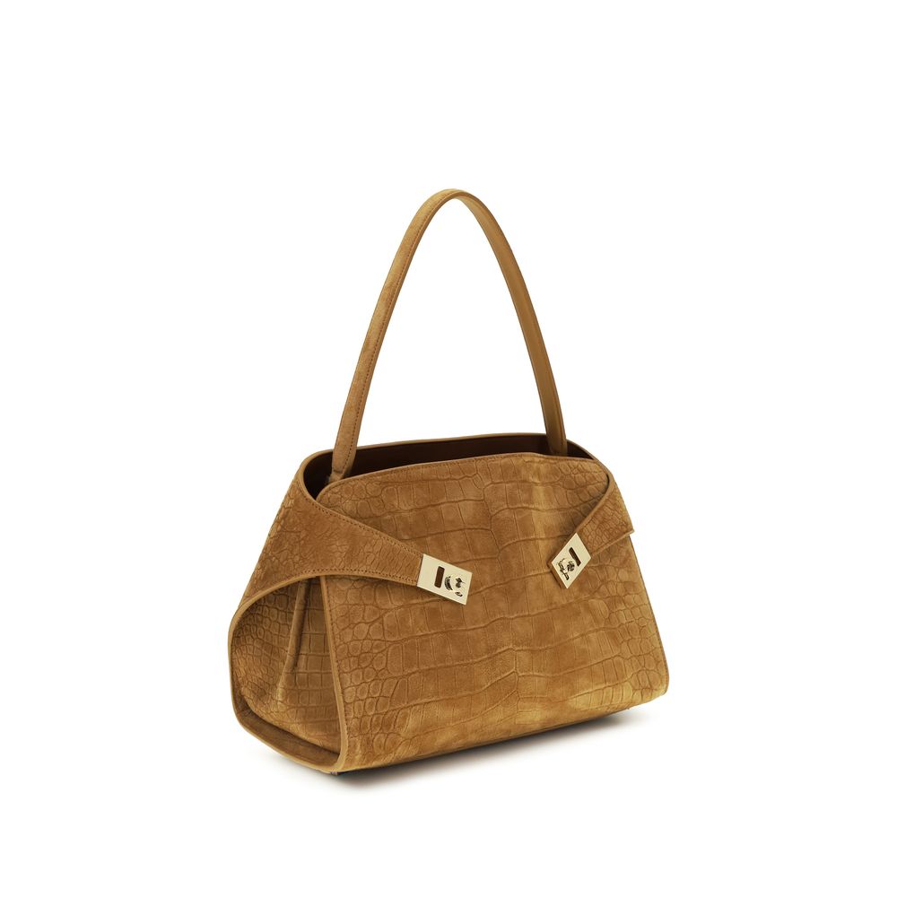 Ferragamo - Beige Goatskin Shoulder Bag