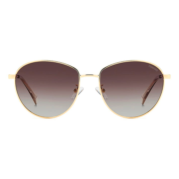Polaroid Gold Stainless Steel Sunglasses
