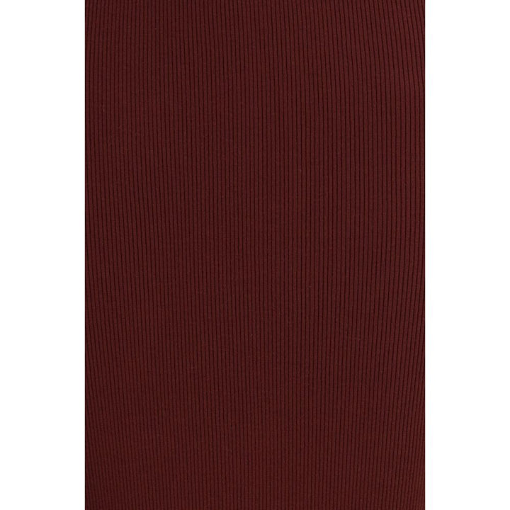 Max Mara Bordeaux Viscose Midi Skirt