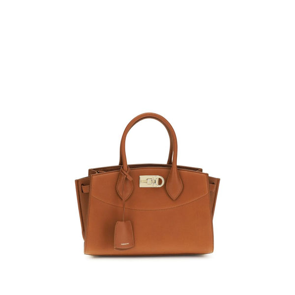Ferragamo - Brown Calf Leather Bos Taurus Handbag