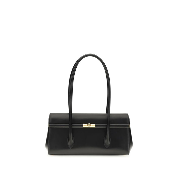 Dolce &amp; Gabbana Black Calf Leather Bos Taurus Shoulder Bag