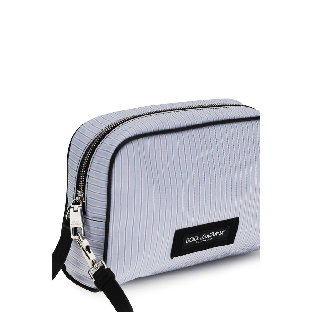 Dolce &amp; Gabbana Blue Cotton Handbag
