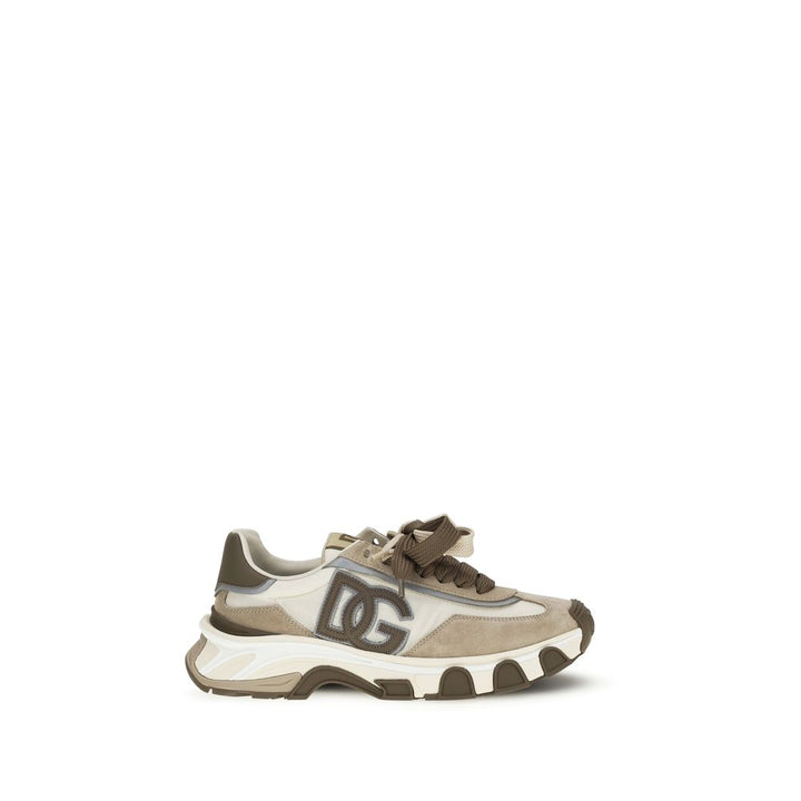 Dolce &amp; Gabbana Multicolor Calf Leather Bos Taurus Athletic Sneakers