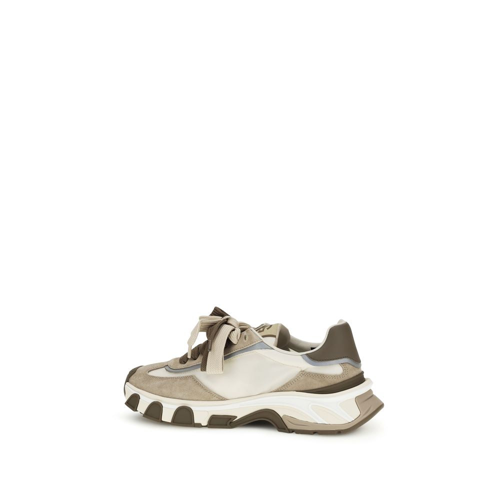 Dolce &amp; Gabbana Multicolor Calf Leather Bos Taurus Athletic Sneakers