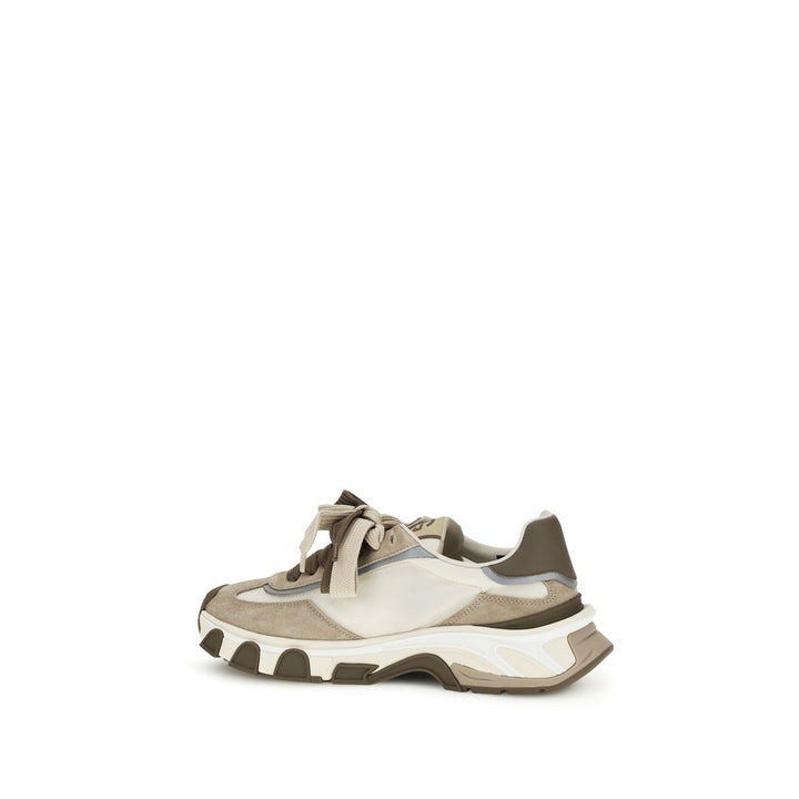 Dolce &amp; Gabbana Multicolor Calf Leather Bos Taurus Athletic Sneakers