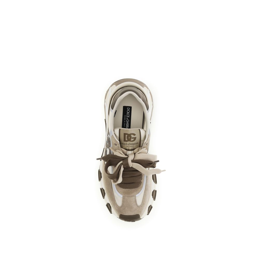 Dolce &amp; Gabbana Multicolor Calf Leather Bos Taurus Athletic Sneakers