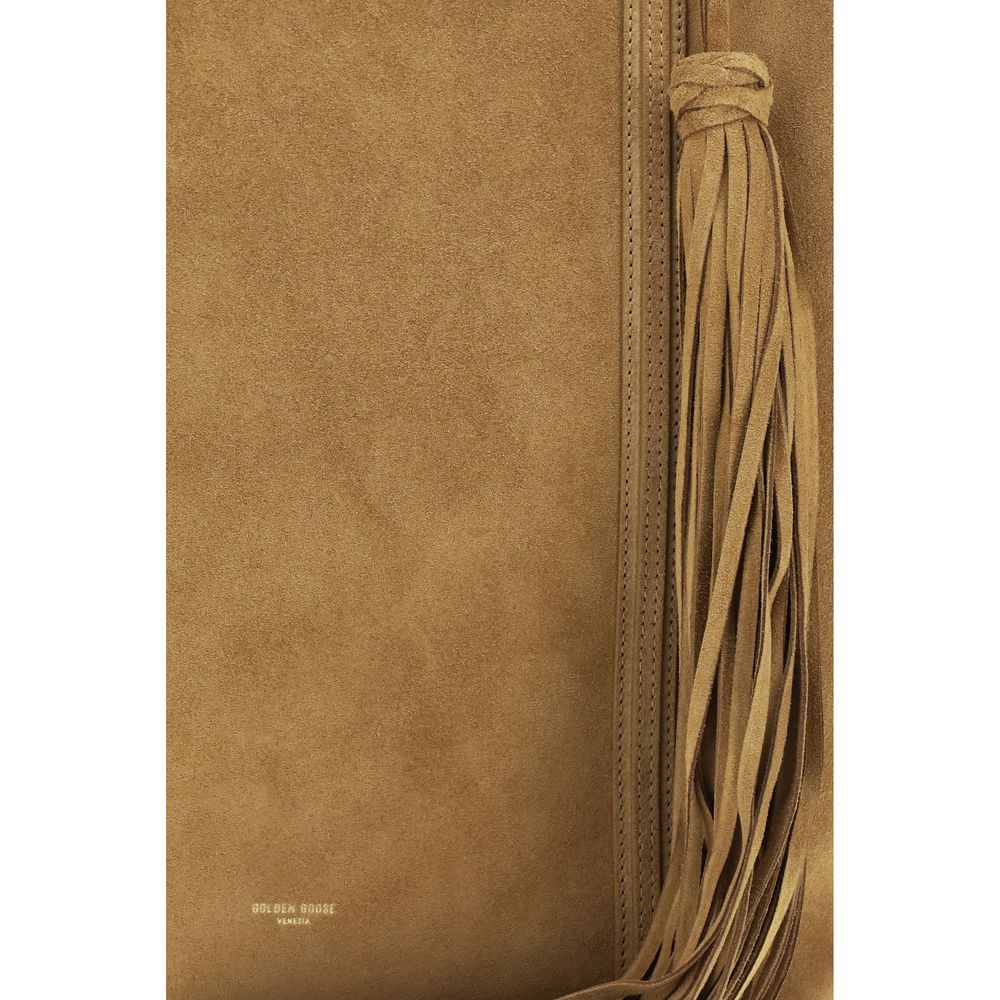 Golden Goose - Beige Calf Leather Bos Taurus Shoulder Bag