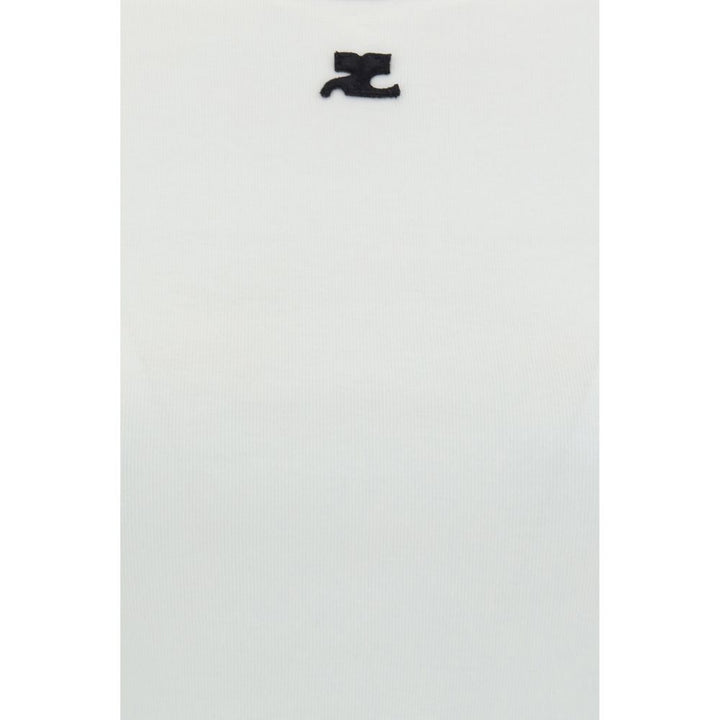 Courrèges White Cotton T-Shirt