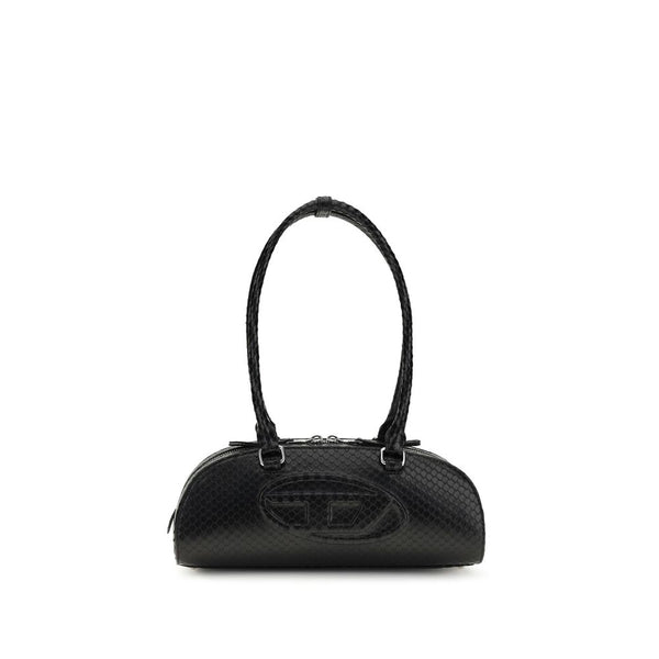 Diesel - Black Calf Leather Bos Taurus Shoulder Bag
