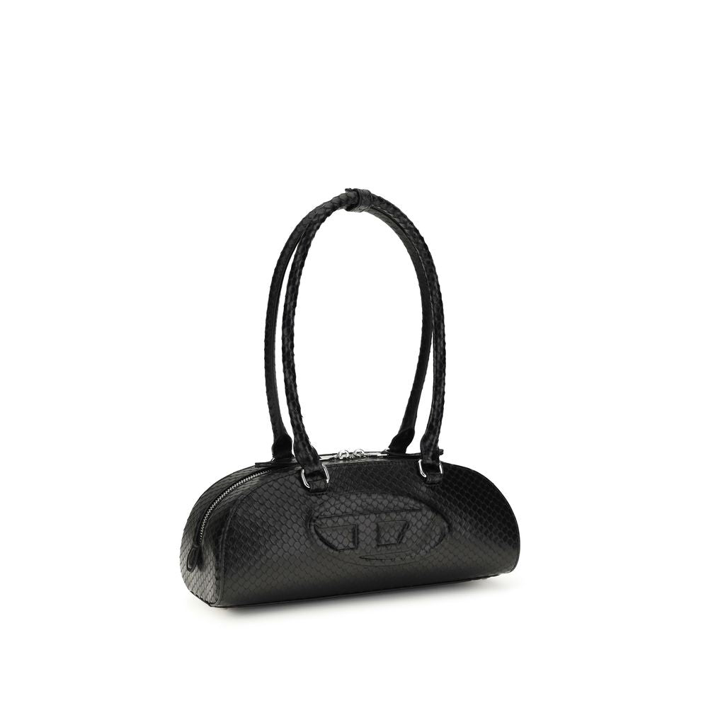 Diesel - Black Calf Leather Bos Taurus Shoulder Bag