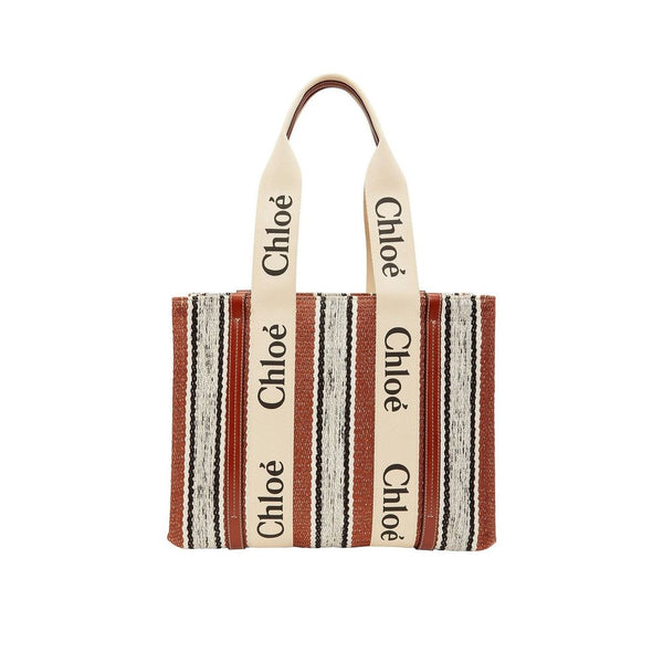 Chloé - Brown Linen Tote Bag