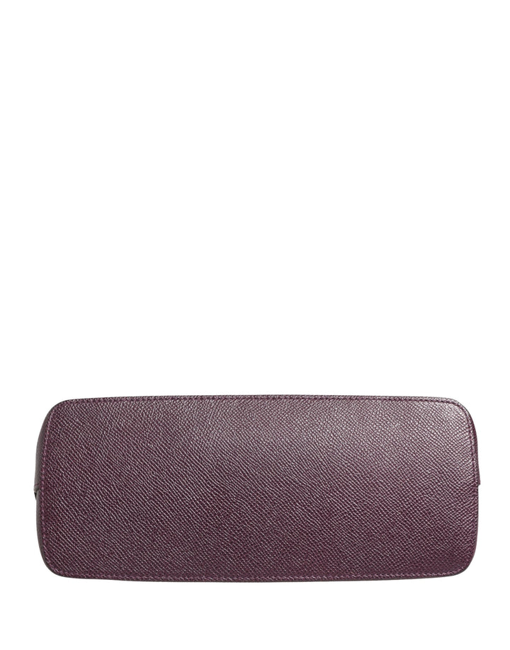 Dolce &amp; Gabbana Dark Purple Leather DG Logo Zip Around Hand Purse Wallet