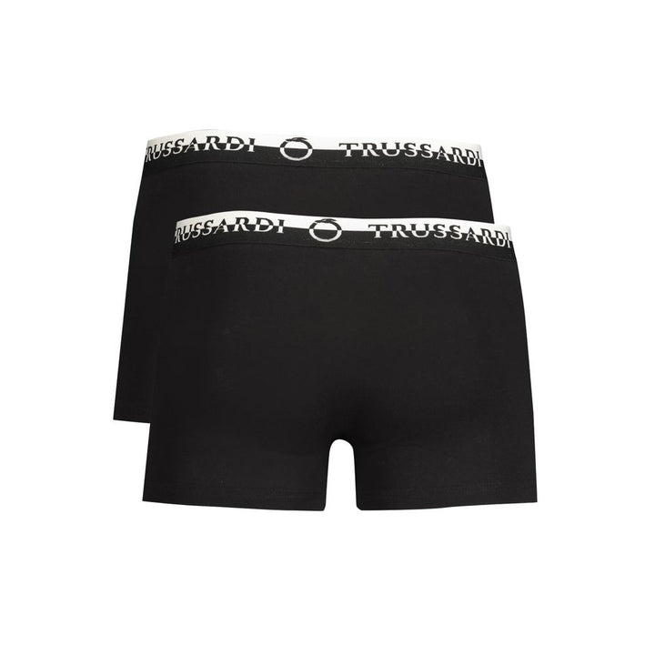 Trussardi Black Cotton Men&