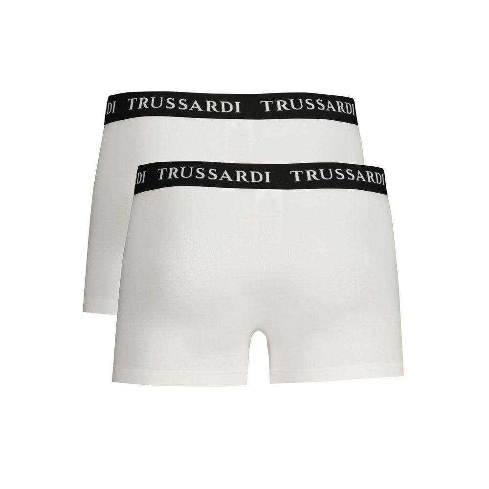 Trussardi White Cotton Men&