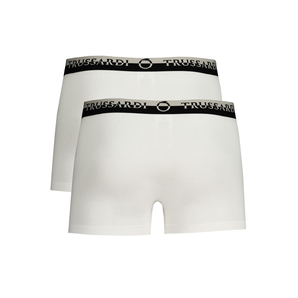 Trussardi White Cotton Men&