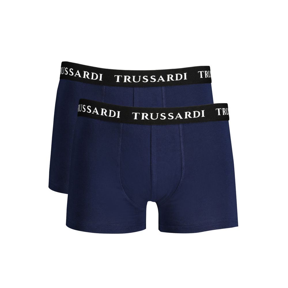 Trussardi Blu Cotton Men&