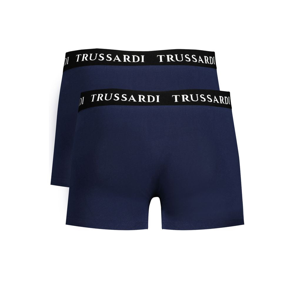 Trussardi Blu Cotton Men&