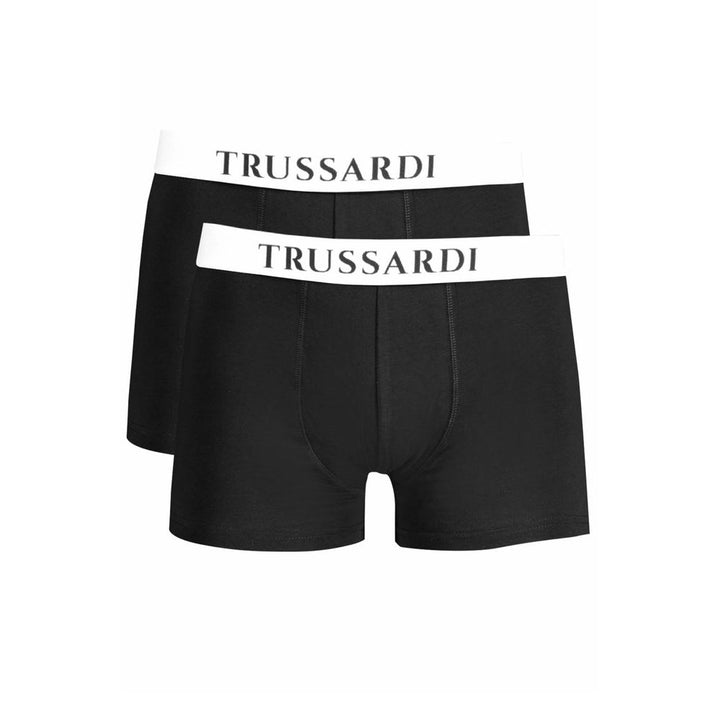 Trussardi Black Cotton Men&