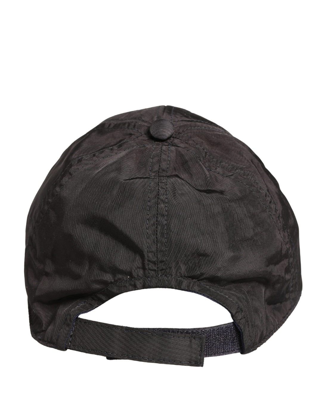 Dolce &amp; Gabbana Men Black Cotton 6 Panels Baseball Cap Hat