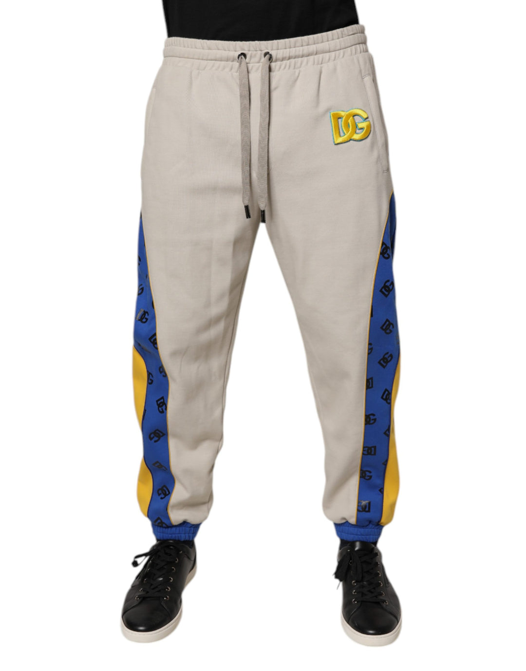 Dolce &amp; Gabbana Multicolor Cotton DG Jogger Sweatpants Pants