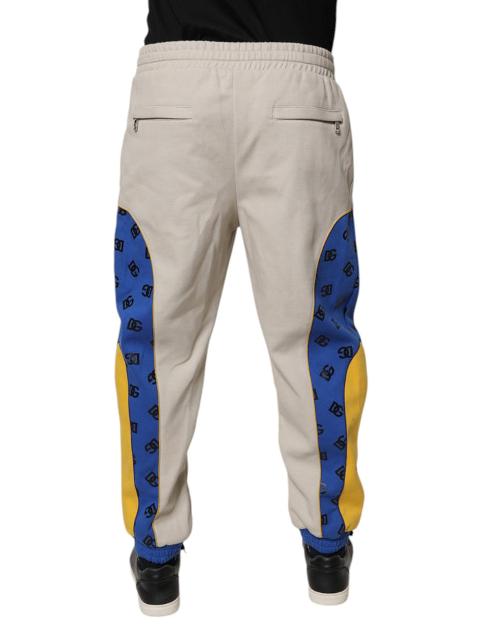 Dolce &amp; Gabbana Multicolor Cotton DG Jogger Sweatpants Pants
