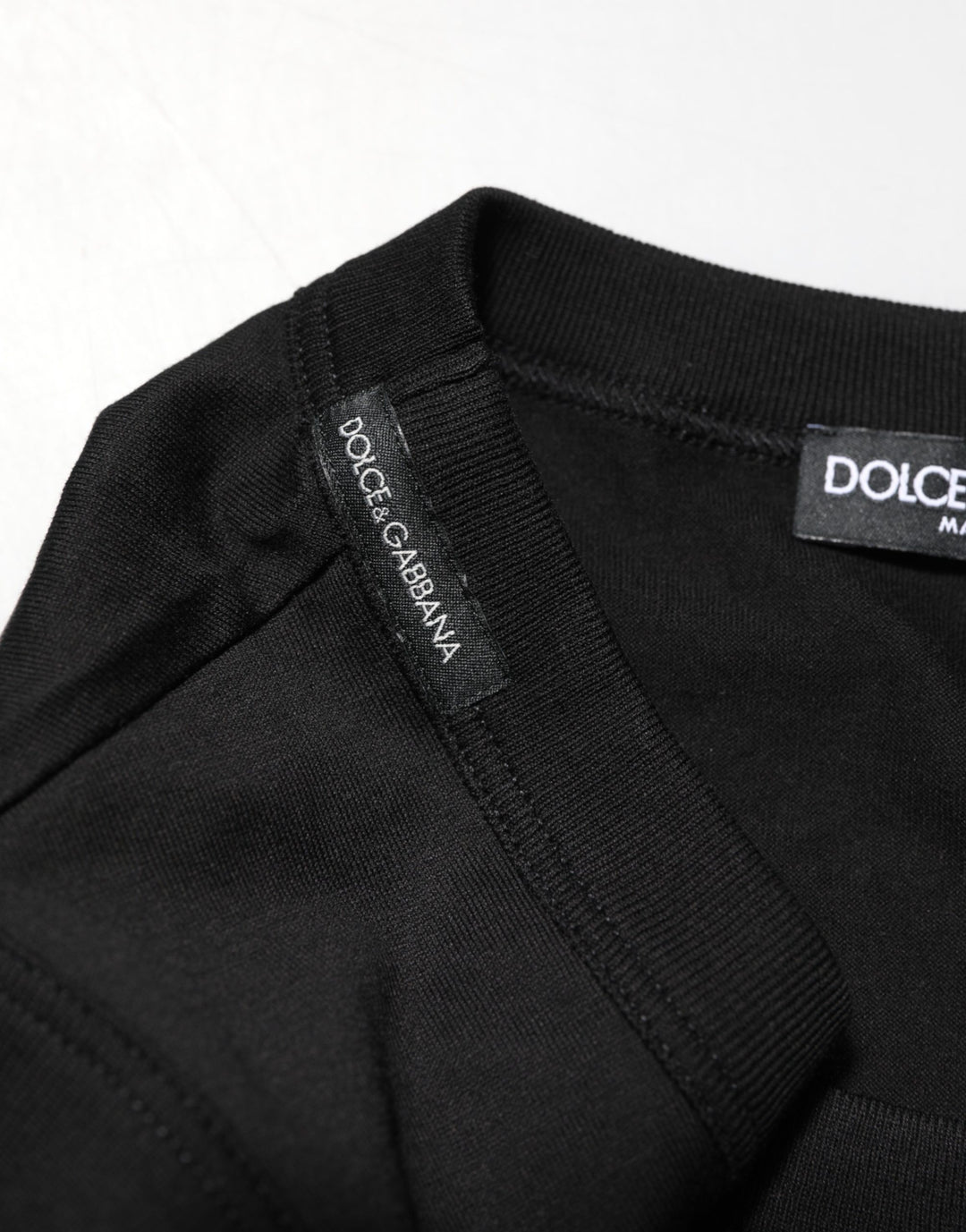 Dolce &amp; Gabbana Black Cotton Sleeveless Men Tank Top T-shirt