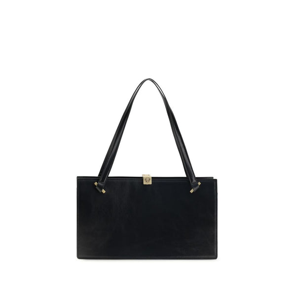 Versace - Black Calf Leather Bos Taurus Shoulder Bag